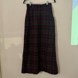 Pendleton Wool Tartan Maxi Skirt